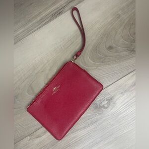 Red Coach Wristlet